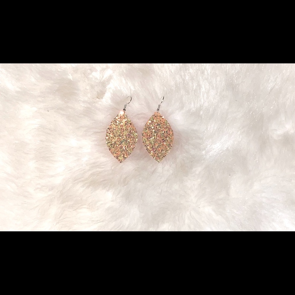 Faux leather earrings
